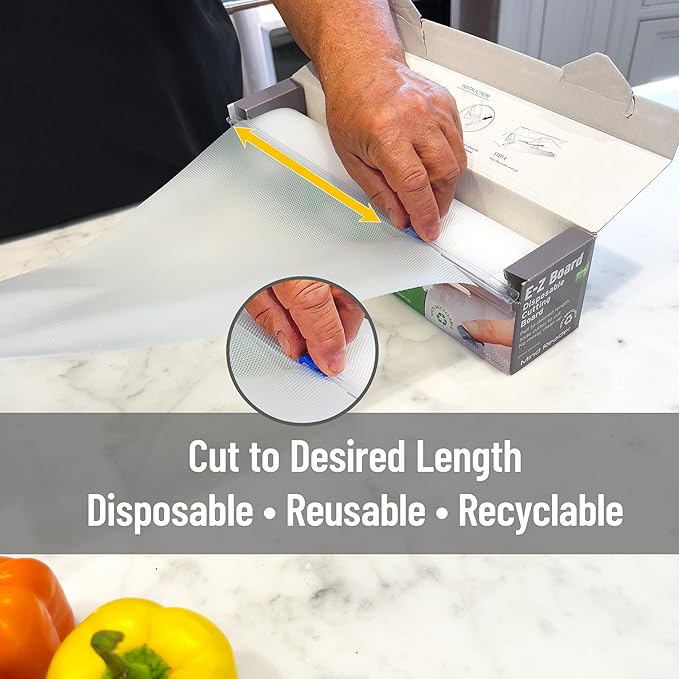 Mind Reader E-Z Board Disposable Plastic Cutting Board, 20 Square Feet