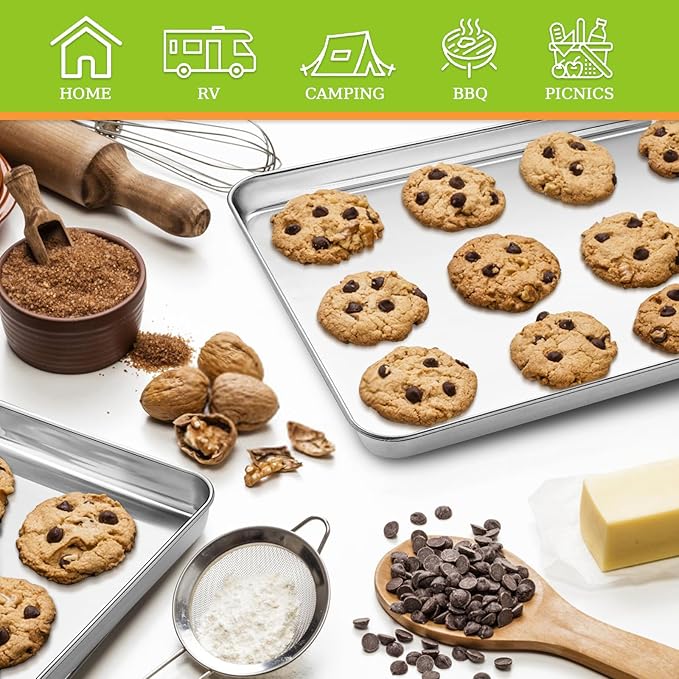 CEKEE Stainless Steel Cookie Sheets