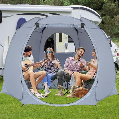Alvantor Pop Up Screen Tent House Room Instant Outdoor Camping Canopy Sun Shelter Gazebo for Patio, Backyard & Deck, Privacy Tent(2-10 People, 8'x8' 10'x10' 12'x12')