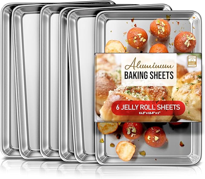Eatex Aluminum Baking Sheet Set, Nonstick Cookie Sheets