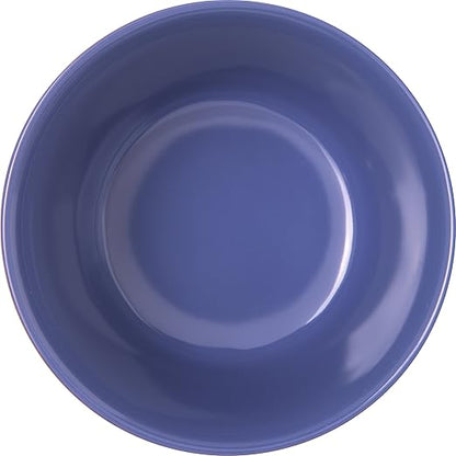 Carlisle FoodService Products Dallas Ware Reusable Plastic Bowl Bouillon Cup Bowl for Home and Restaurant, Melamine, 8 Ounces, Ocean Blue, (Pack of 24)