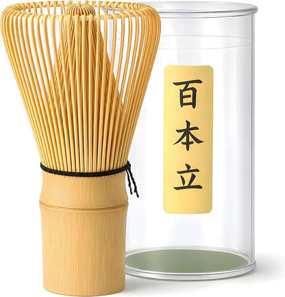 Matcha Whisk - Bamboo 100 Prong Handcrafted Natural Whisk