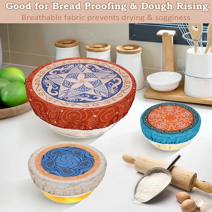 5-Size Reusable Beeswax Bowl Covers