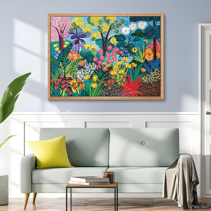 300 Piece Puzzles for Adults, Colorful Garden with Trees and Flowers Jigsaw Puzzles, Vibrant and Relaxing 300 Piece Puzzle, Perfect for Family Time, Wall Decor, Great Gift for Adults, Kids, Seniors
