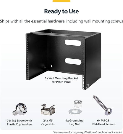 StarTech.com 8U Wall Mount Patch Panel Bracket