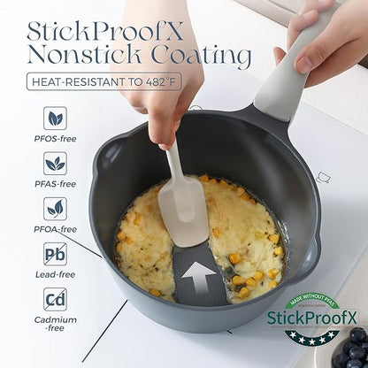 PRICUSIS Ceramic Nonstick Saucepan