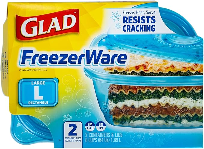 Glad GladWare FreezerWare Food Storage Containers