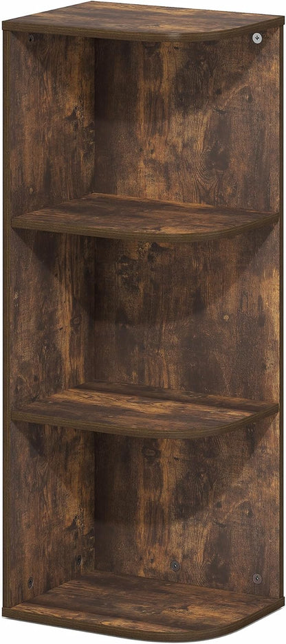 Furinno PASIR Book Shelf, 3-Tier Corner Bookshelf