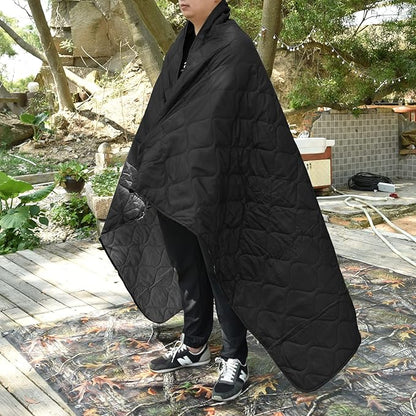 Poncho Liner Military Insulation Blanket Camo with Compression Carry Bag for Outdoors Hiking Jungle Hunting Gear