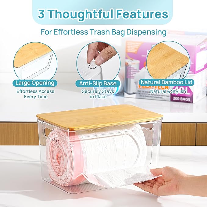 Vtopmart 2 Pack Trash Bag Holder