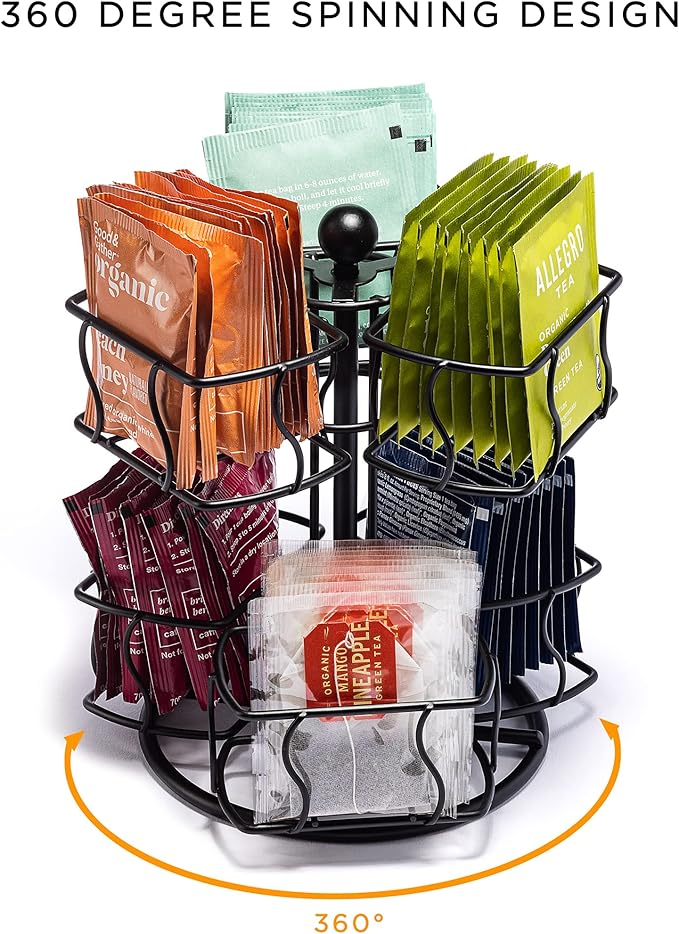 Sorbus Tea Bag Spinning Carousel