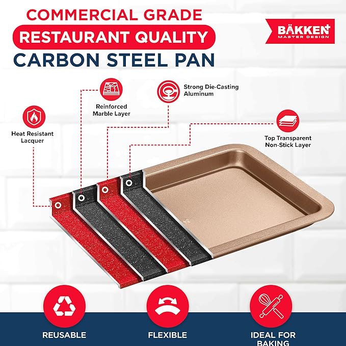 BAKKEN 3-Piece Kitchen Baking Pans