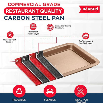 BAKKEN 3-Piece Kitchen Baking Pans