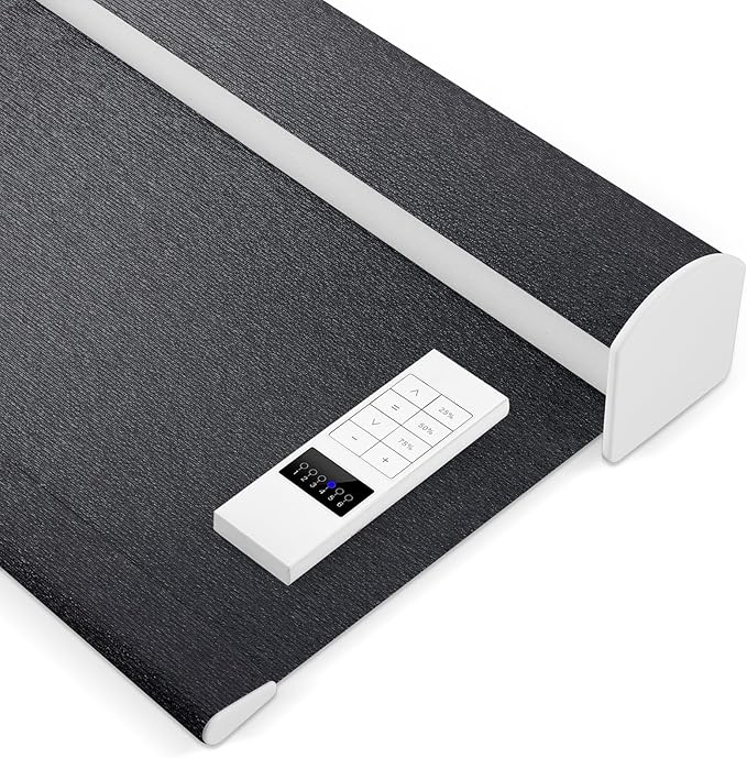 Zshine Motorized Blackout Window Blinds Customize Width Remote Control Wireless