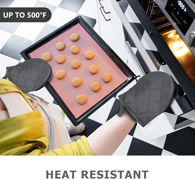 1 Pair Short Oven Mitts