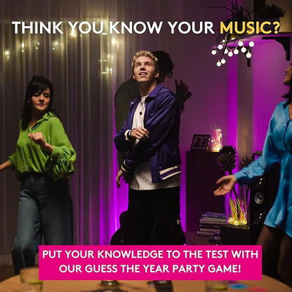 Jumbo Hitster - The Music Party Board Game, Card Game, Fun Music Quiz Game, 2-10 Players - 300 Plus Iconic Music Hits - Great for Adult and Family Game Nights (US Edition)