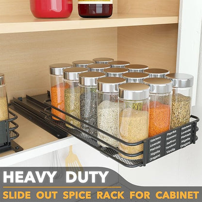 SpaceAid Pull Out Spice Rack Organizer