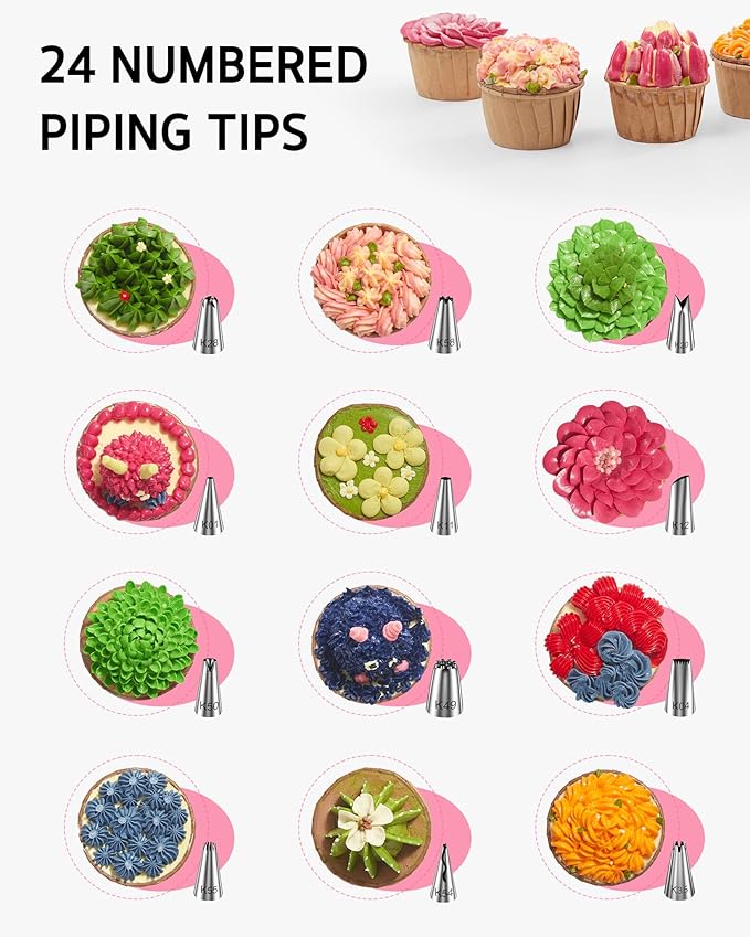 Syntus 65 PCs Cake Decorating Kit
