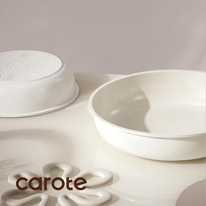 CAROTE Ceramic Pots and Pans Set Non Stick, Nonstick Kitchen Cookware Sets