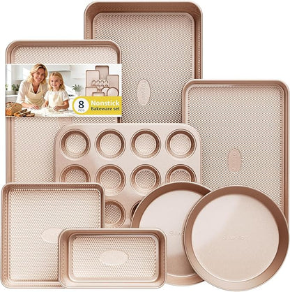 Baking Pans Set 8-Piece Bakeware Sets, Baking Sets