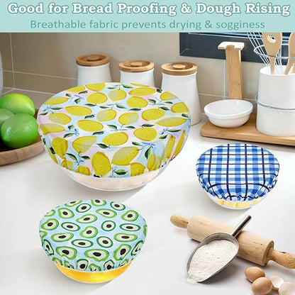 5-Size Reusable Beeswax Bowl Covers