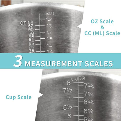 Measuring Cup, Newness Stainless Steel Measuring Cup