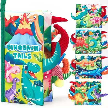 hahaland Baby Books 0-6 Months,Infant Tummy Time Toy Sensory Toys 6 to 12 Months Touch Feel Book Gifts for Boy Girl 0-3 Month Learning Toy Baby Christmas Birthday Gifts Stocking Stuffers (Single)