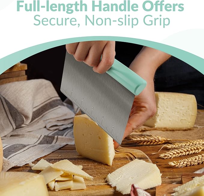 Upgraded 304 Stainless Steel Multi-Purpose Bench Scraper