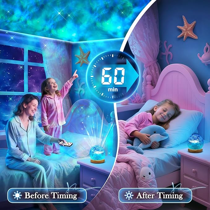 Trendy Valentine's Day Gifts for Teen, 18 Colors Northern Lights Projector Mood