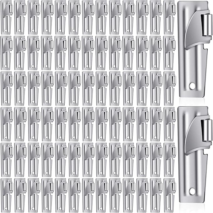 Chumia 80 Pieces P-51 Camping Can Opener Stainless Steel Military Survival Army
