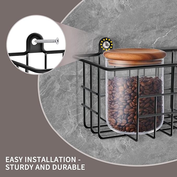 Spice Rack Organizer Wall Mount, Spice Organization Storage Shelf