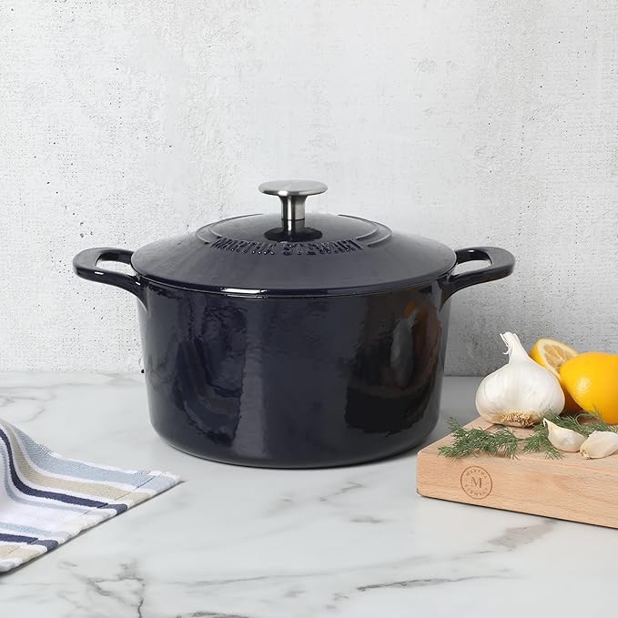 Martha Stewart Gatwick 4 Quart Enamel Cast Iron Dutch Oven