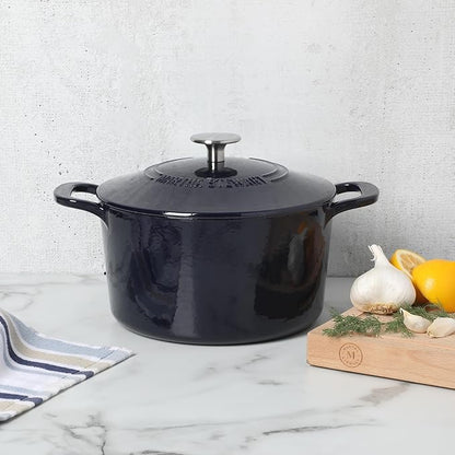 Martha Stewart Gatwick 4 Quart Enamel Cast Iron Dutch Oven