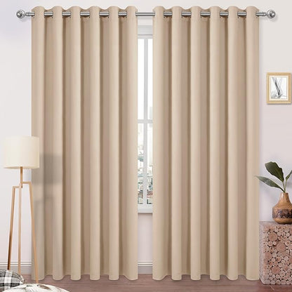 DWCN Blackout Curtains 84 Inches Long, 70 Inch Wide Living Room Drapes