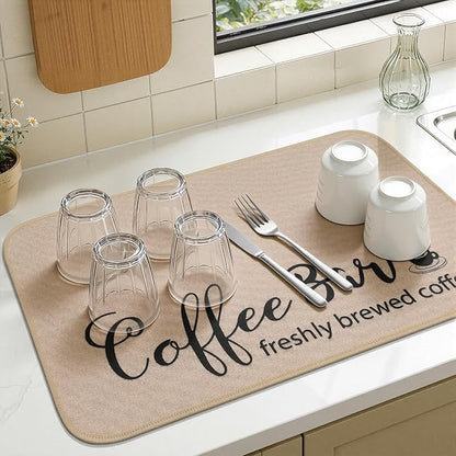 Findosom Dish Drying Mat, Cuttable Drying Mat