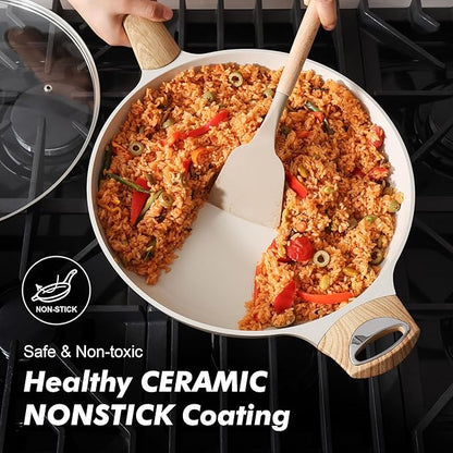 SENSARTE Ceramic Nonstick Frying Pan Skillet