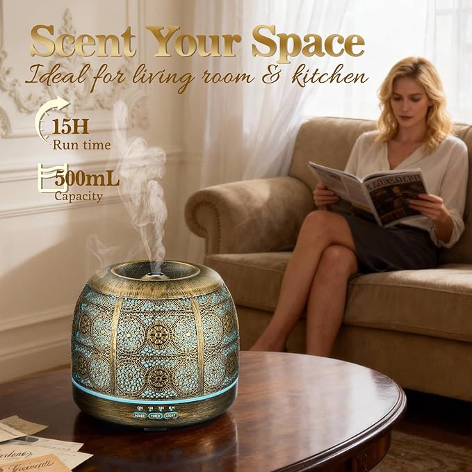 ARVIDSSON Essential Oil Diffuser, 500ml Aromatherapy Diffuser