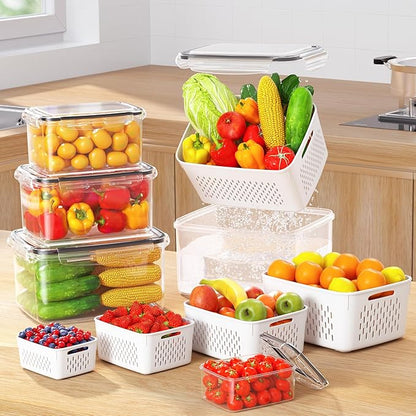 8-Pack Fruit Storage Containers