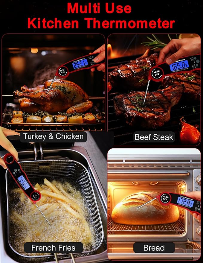Meat Thermometer Digital, Instant Read Food Thermometer
