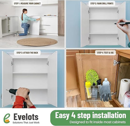 Evelots Kitchen Wrap Organizer