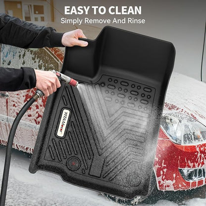 YITAMOTOR Floor Mats Compatible with 2014-2022 Chevrolet Trax / 2013-2022 Buick Encore, Custom Fit Black TPE Floor Liners 1st & 2nd Row All-Weather Protection
