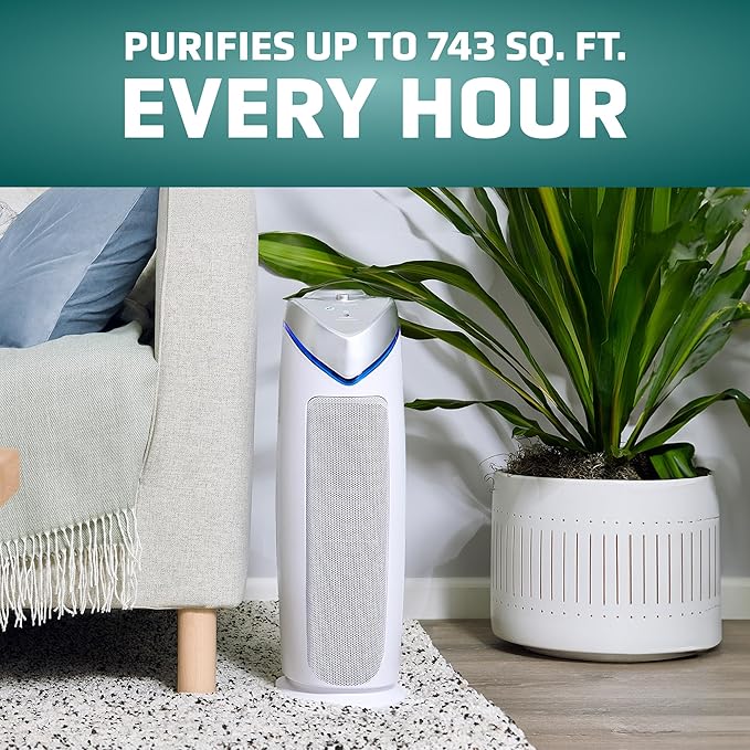 GermGuardian Air Purifier with HEPA 13 Filter, Removes 99.97% of Pollutants