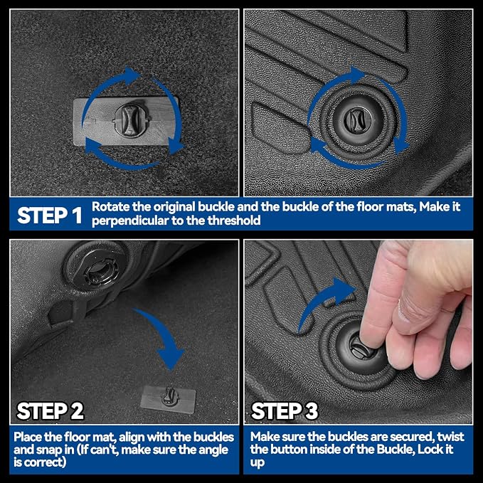 Custom Fit Floor Mats for 2026 Toyota C-HR, All Weather TPE Floor Liners & Trunk Mat & Backrest Protectors & Door Sill Guard, Odorless Full Set Interior Accessories