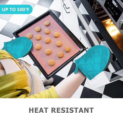 1 Pair Short Oven Mitts