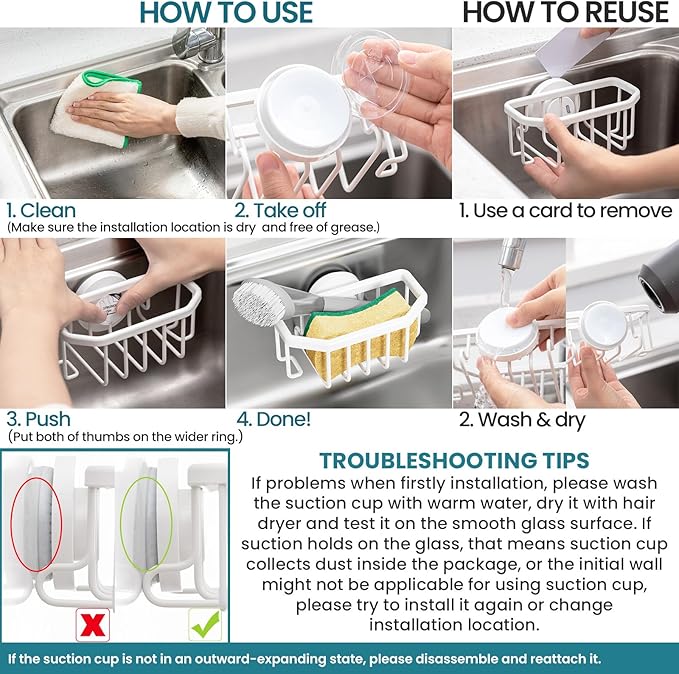 TAILI Sponge Holder for Kitchen Sink