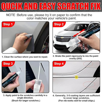 Car Touch Up Paint(Lakeshore Blue Metallic(GXP/WA136H)) for Chevrolet, Car Paint Scratch Repair Kit, Quick & Easy Solution to Repair, 2 in 1 Scratch Remover Pen with Color-Matched
