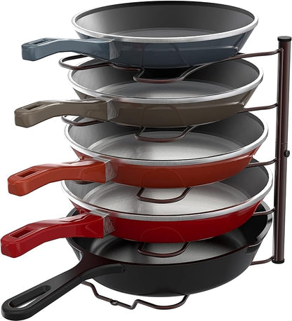 Simple Houseware Cabinet Pantry Pot and Pan Organizer Holder Rack