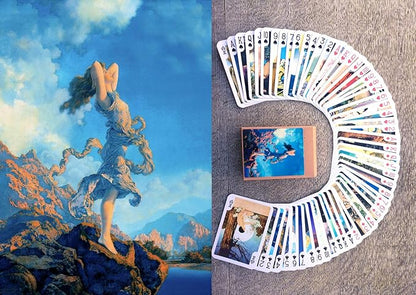 Maxfield Parrish Playing Cards (Poker Deck 54 Cards All Different) Vintage Panting Art