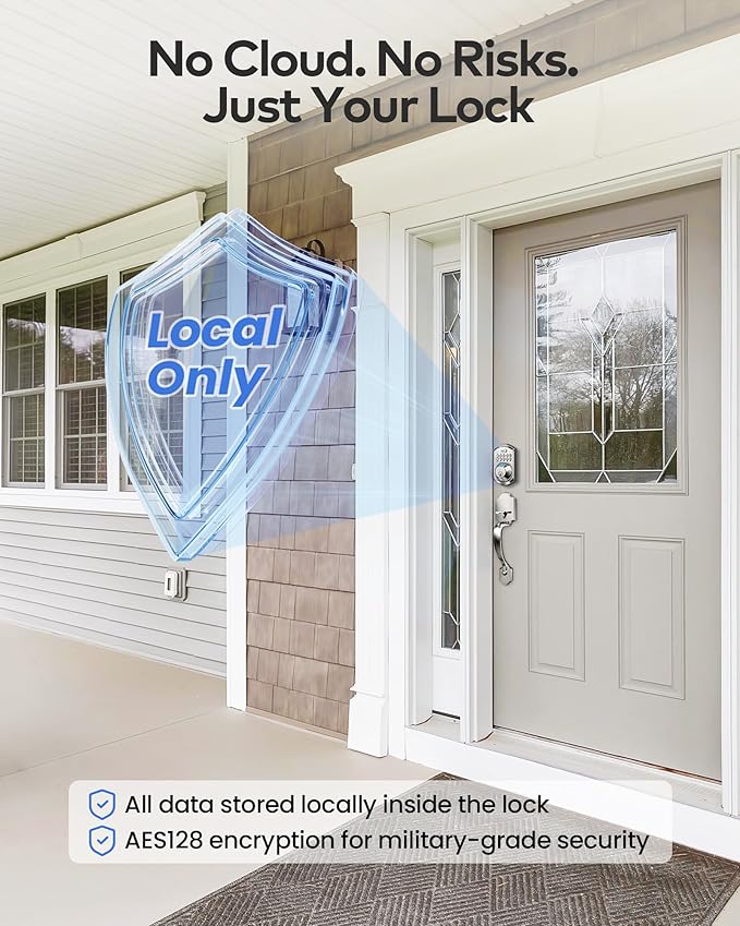 TEEHO TE012W WiFi Smart Lock, Fingerprint Door Lock