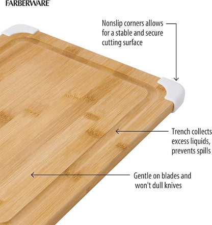 Farberware Nonslip Bamboo Cutting Board